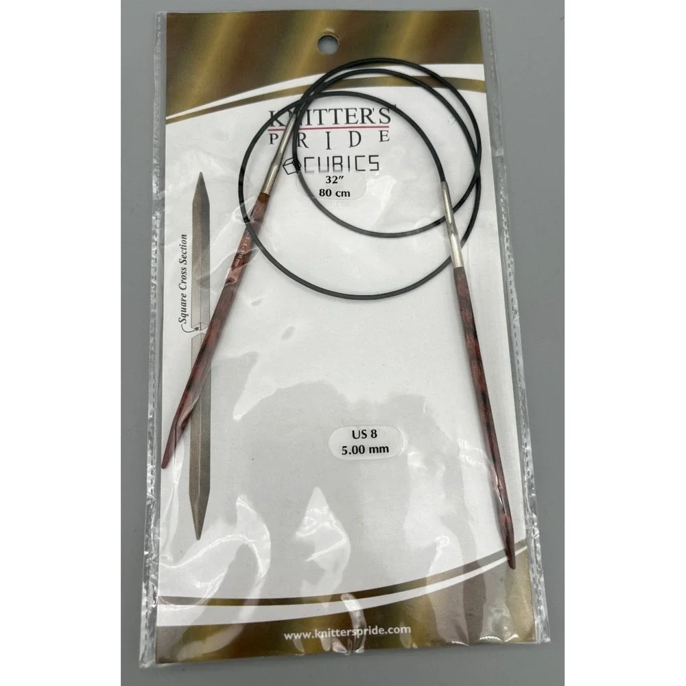 Knitter's‎ Pride Crochet Knitting Needles Cubic Rosewood 32